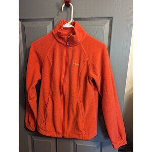 Columbia Women's Pink Fleece Full Zip Fleece Jacket Size S